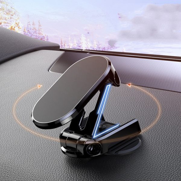 Rotate Metal Magnetic Car Phone Holder Foldable Universal Mobile Phone Stand - Image 6