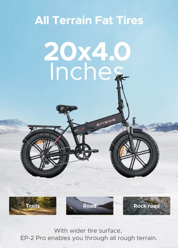 ENGWE EP-2 Pro 120 km Range Max Speed 25 km/h Front Suspension Foldable E-bike - Image 5