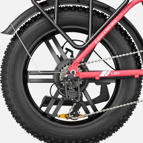 Engwe L20 250W Motor, Non-Foldable, With Suspension, 13AH Battery Fat Tyre - Image 4