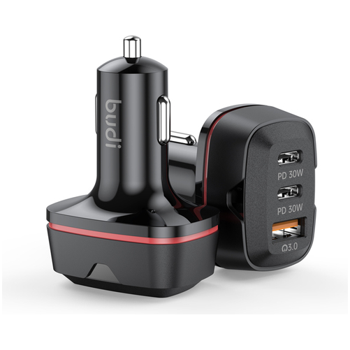 48W Car Charger with Dual USB-C (PD & QC3.0) - Image 3