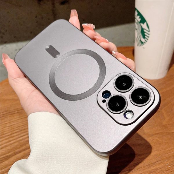 Luxury Magsafe Magnetic Phone Case Lens Protection Frosted Case Wireless Charging Case for iPhone 15 11 13 12 14 Pro Max Plus - Image 18