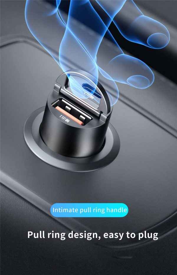 Car Charger (5A-200W) Fast Charing 2x(USB Port 12-24V) Cigarette Socket Car USB-C Charger - Image 12