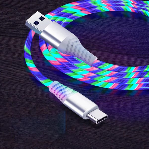 Luminous USB Type C Cable 3A Fast Charging Data Cord - Image 6