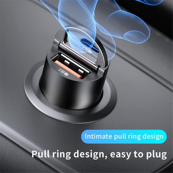 Car Charger (5A-200W) Fast Charing 2x(USB Port 12-24V) Cigarette Socket Car USB-C Charger - Image 8