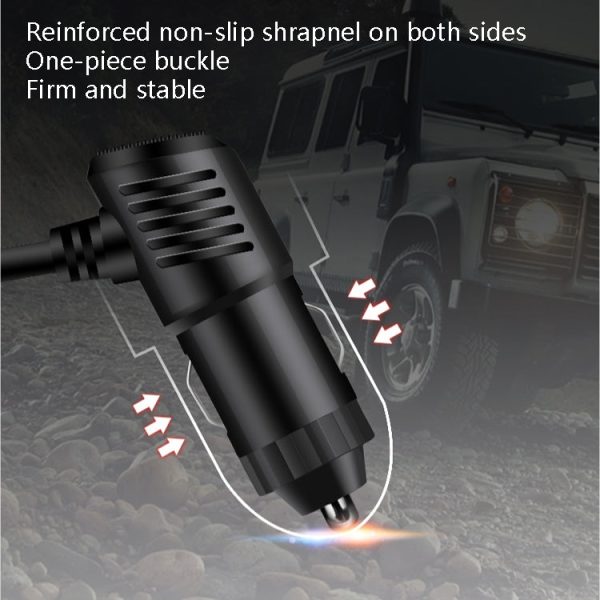 Car Cigarette Lighter Multi-Function Mobile Phone Charging USB Car Charge 12/24V Adapter Plug(Black Red) - Image 4