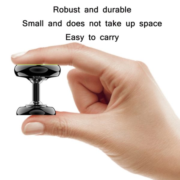 Car Aluminum Alloy Magnetic Mobile Phone Holder-Silver (Luminous) - Image 5