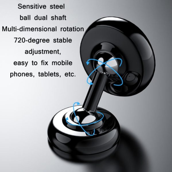 Car Aluminum Alloy Magnetic Mobile Phone Holder-Silver (Luminous) - Image 6