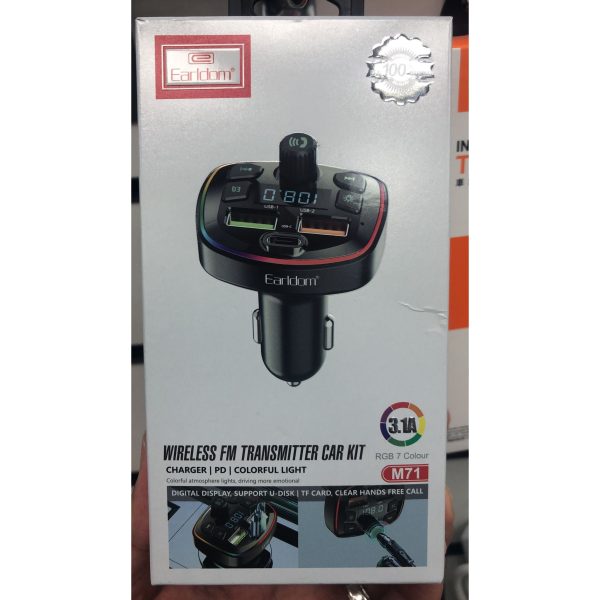 Wireless FM Transmitter Car Kit  3.1A