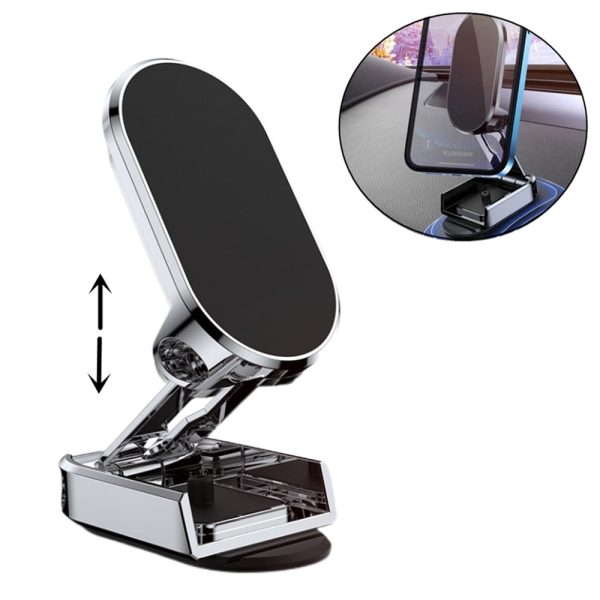 Rotate Metal Magnetic Car Phone Holder Foldable Universal Mobile Phone Stand - Image 8