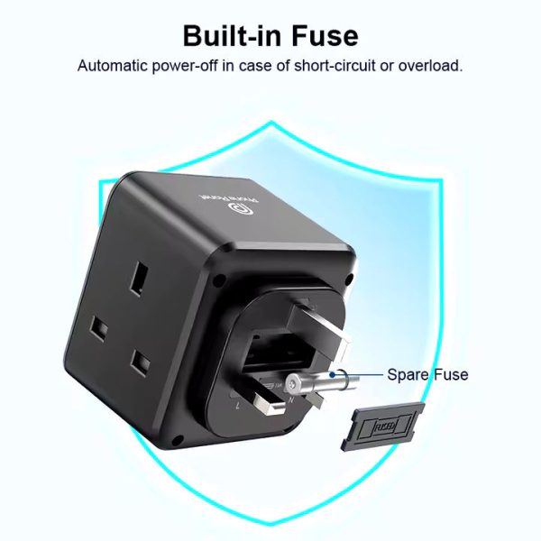 Universal Adaptor 3250w fast charging PD20w power socket with UK plug Multi Devices USB portable charger socket - Image 7