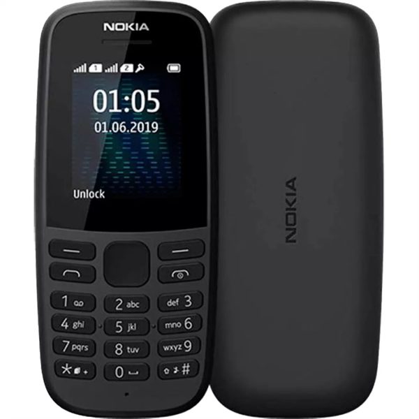 Genuine Nokia 105 (TA-1203) (2019 Model) 4th Edition Unlocked  - New Boxed (Black)