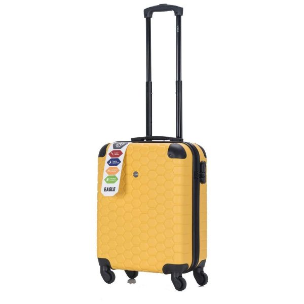 Eagle Lightweight ABS Hard Shell Luggage Suitcase - 4 Wheels - Carry-On Spinner - Image 5