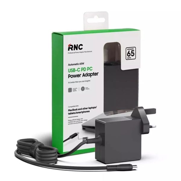 RNC Laptop Power Adapter Charger USB-C/ Type C 65W