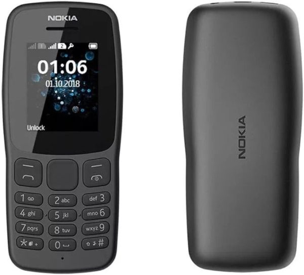 Genuine Nokia 105 TA-1416DS Dual Sim Basic Phone Charcoal Colour Basic Cellphone - Image 4